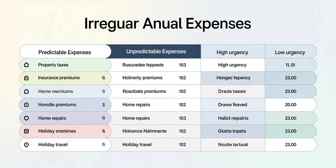 How to Plan for Irregular Annual Expenses